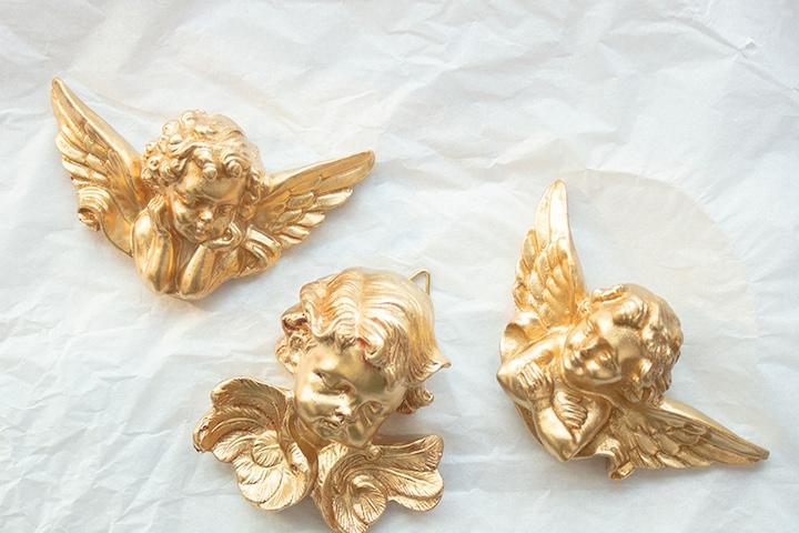 앤틱소품 아기천사 벽장식 3P 세트 2colors (kkjj)