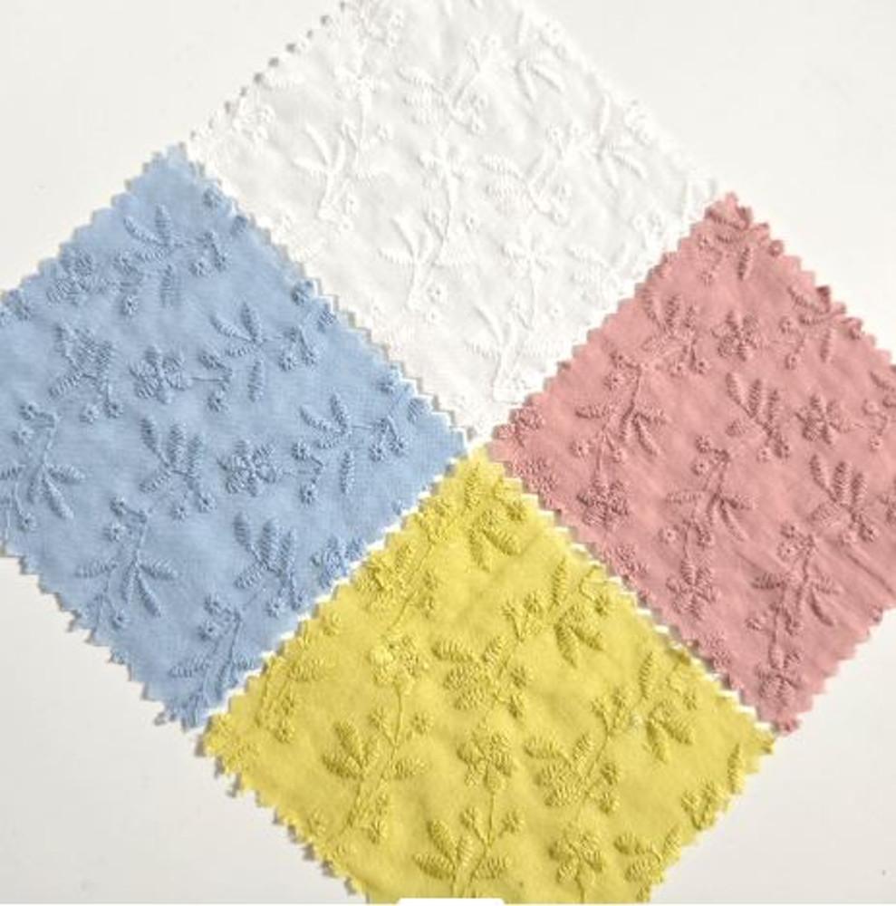 꽃가람 플라워 코튼 면 자수원단 7칼라