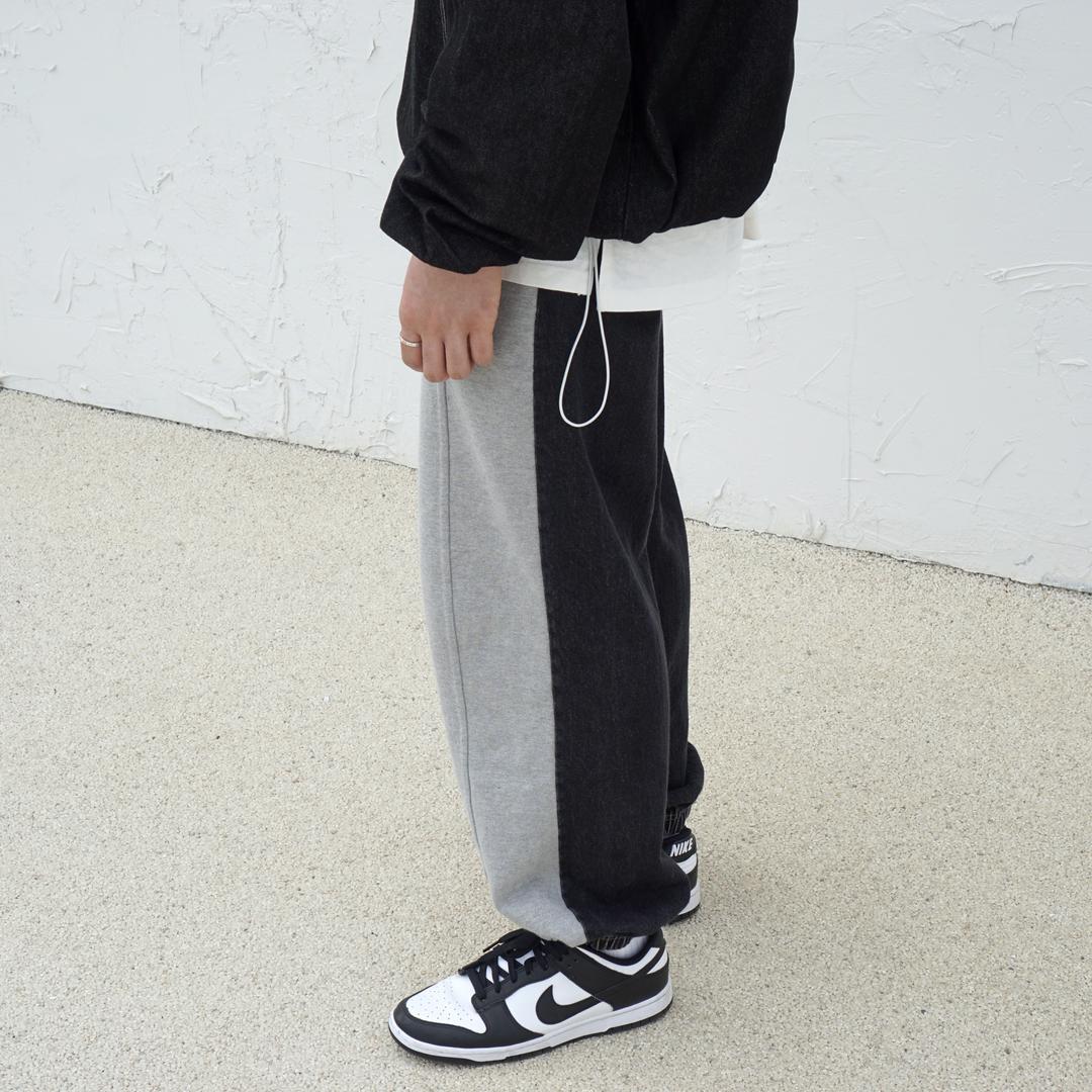 [15차 재입고] 아수라 데님 스웻 팬츠 블랙