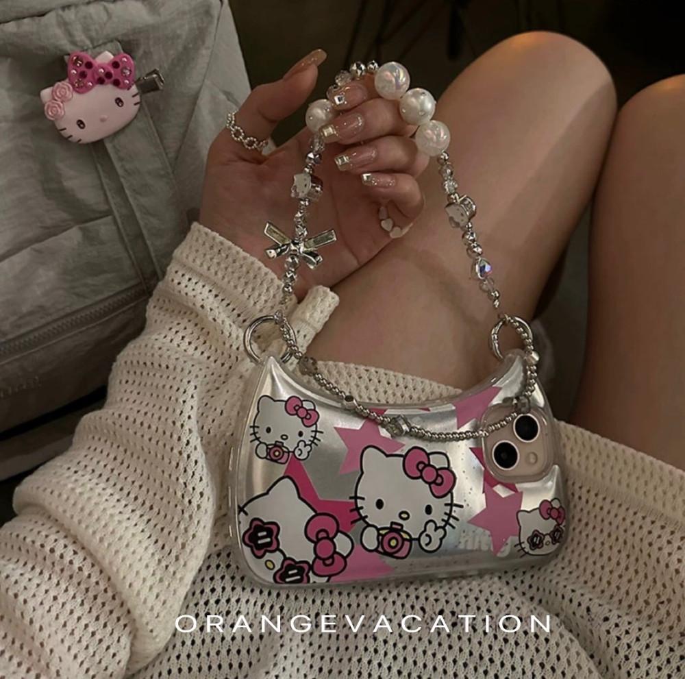 오렌지베케이션 스타 키티 아이폰 케이스 핸드폰 가방