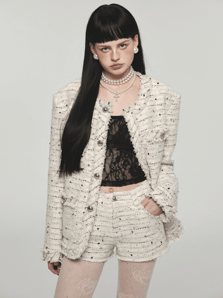 1JINN STUDIO 트위드 셋업 자켓 (2컬러)