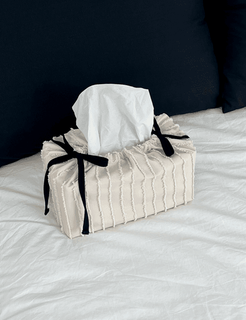 케이크 휴지케이스 직사각 티슈케이스 (4colors)