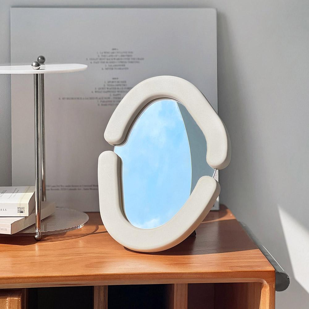 커브드 마쉬멜로우 거울 비정형 거울 GIFT SET