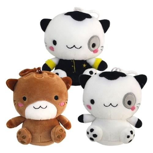 큐티 미네코 베이직 캐릭터 가방고리 고양이인형 10cm