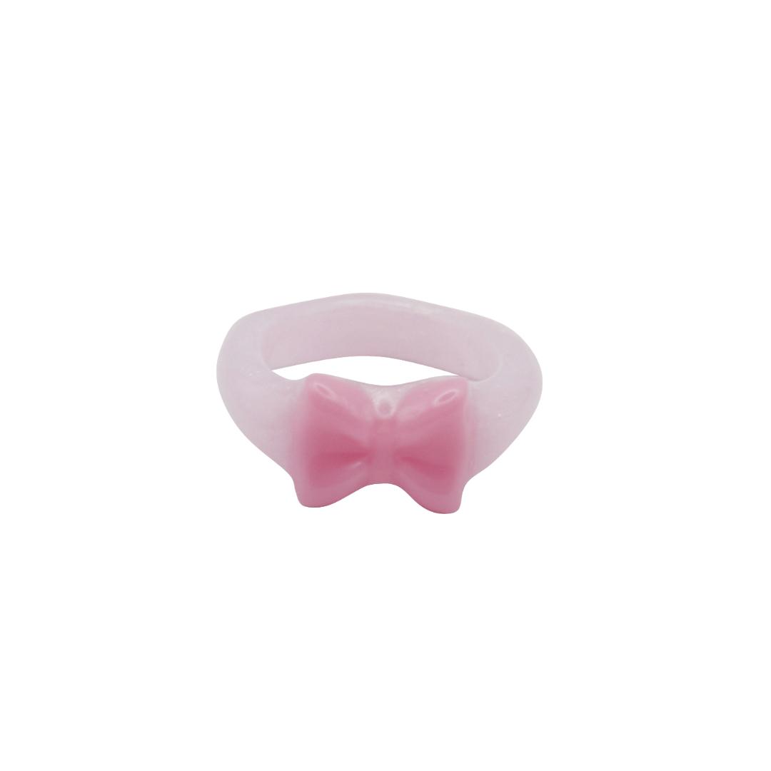 promise ribbon ring-pink