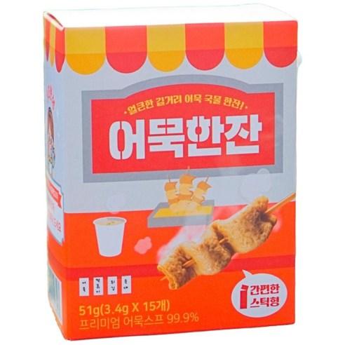 어묵국물 오뎅국물 티백 보다 간편한 어묵한잔 스틱 오뎅탕 스프 맛있는 국물 육수, 51g, 1개