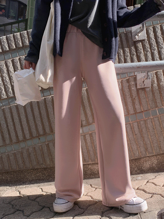 [6천장판매ㅣ군살커버][MADE] 매직스 뱃쏙커버 와이드 밴딩 팬츠 (pink 착장 추가)