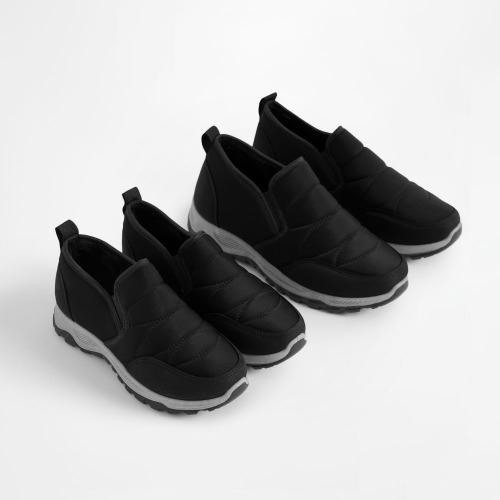 테싱 퍼안감 방한 슬립온