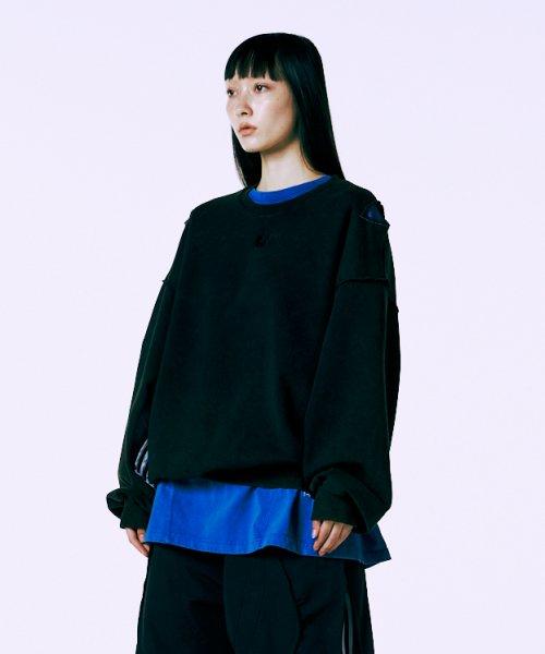 [ADIDAS REWORK SERIES] 가먼트워싱 스웻 블랙