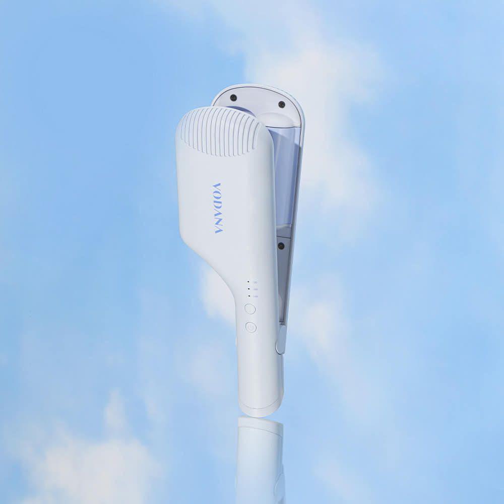 컴팩트 물결고데기 32mm 파우더 블루