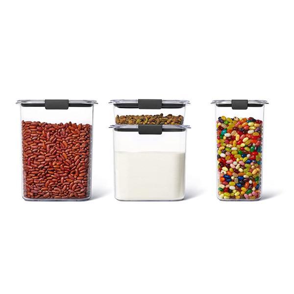 Rubbermaid 브릴리언스 팬트리 식품 저장용 밀폐 용기 8피스 세트