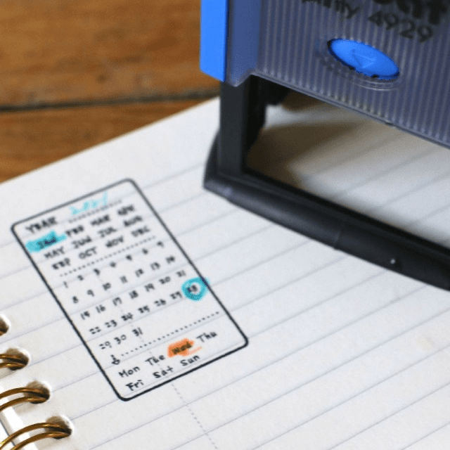 다이어리꾸미기 달력 다꾸 체크리스트 날짜 스탬프 diary stamp