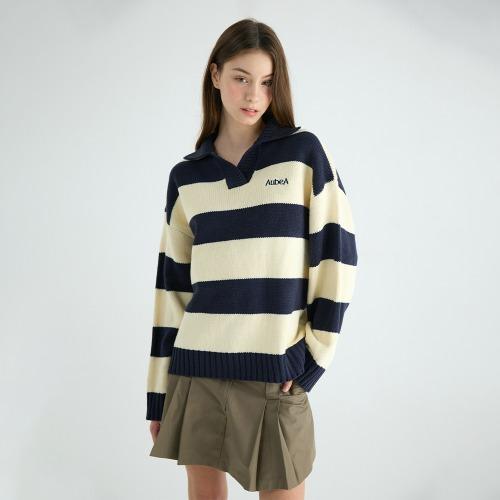 오브에 럭비 니트 (2color)