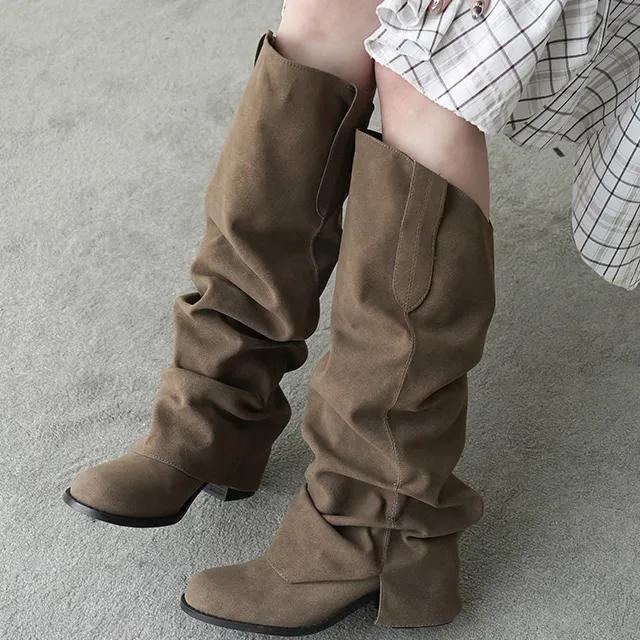 카빈 스웨이드 부츠