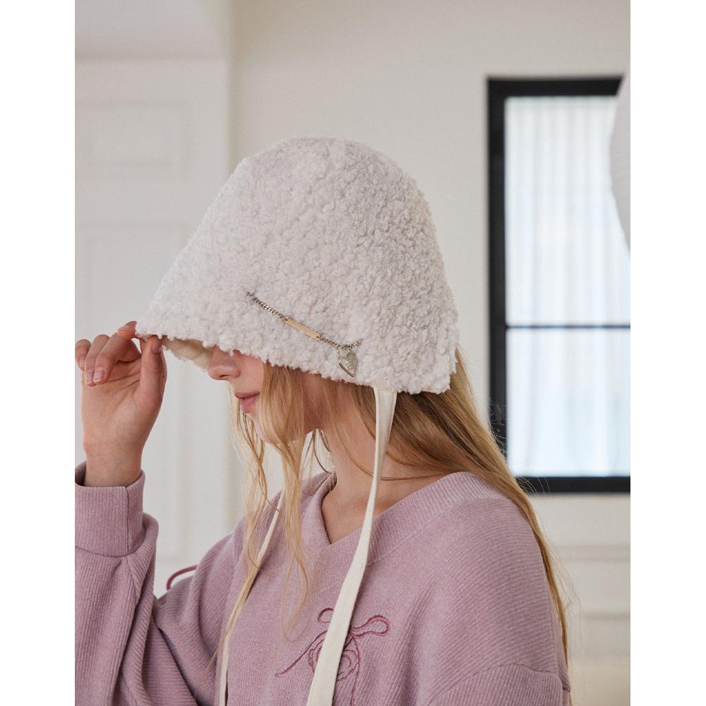 [BLUE LABEL]  부클 끈 장식 포인트 모자 ER4OAH01