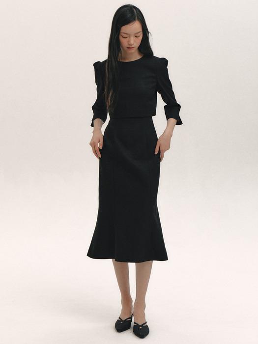 Overlay Mermaid Dress(2color)