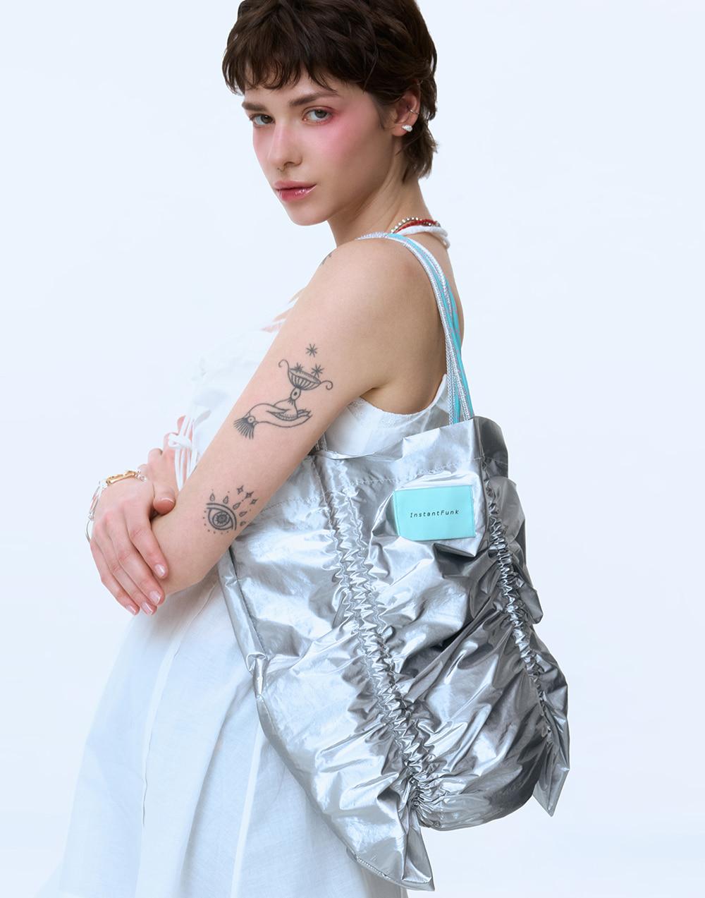 실버 로프 셔링백 - 실버