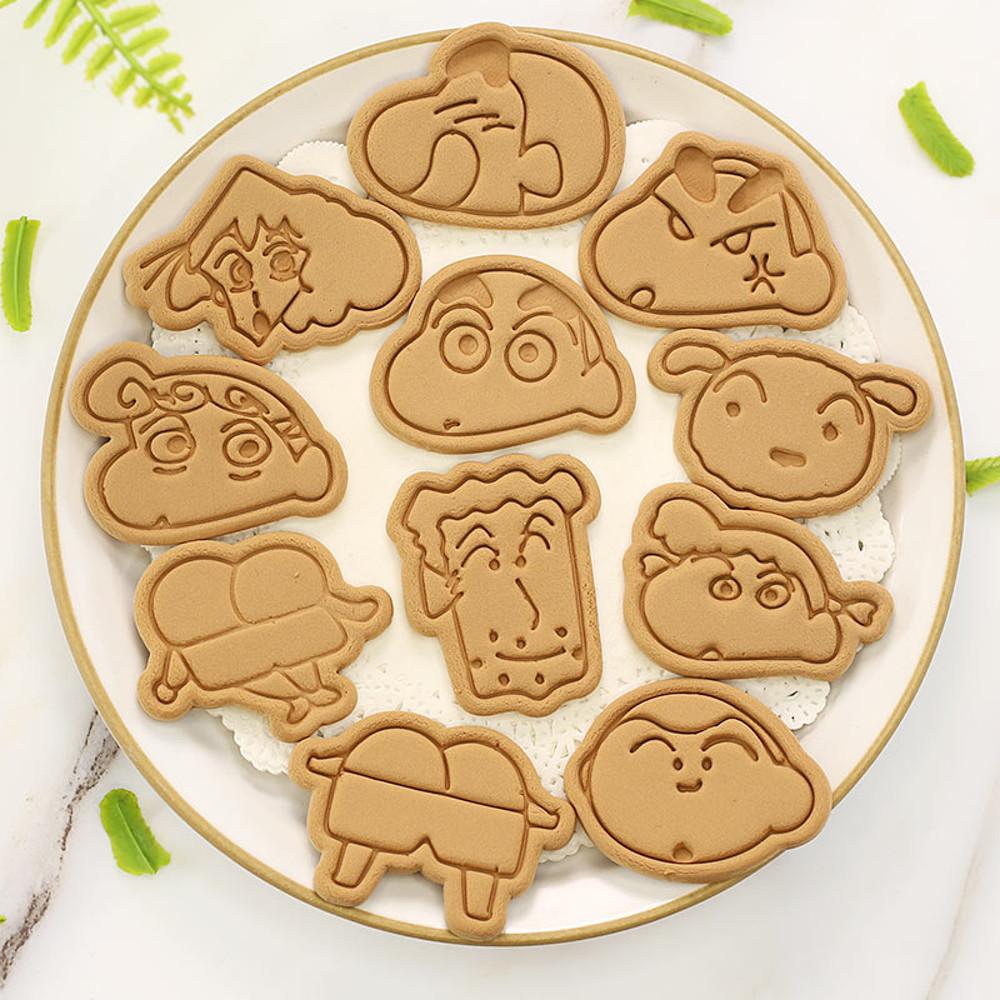 크레용 신짱구 세트 쿠키커터 쿠키틀 8종 비스켓 베이킹 금형 공방