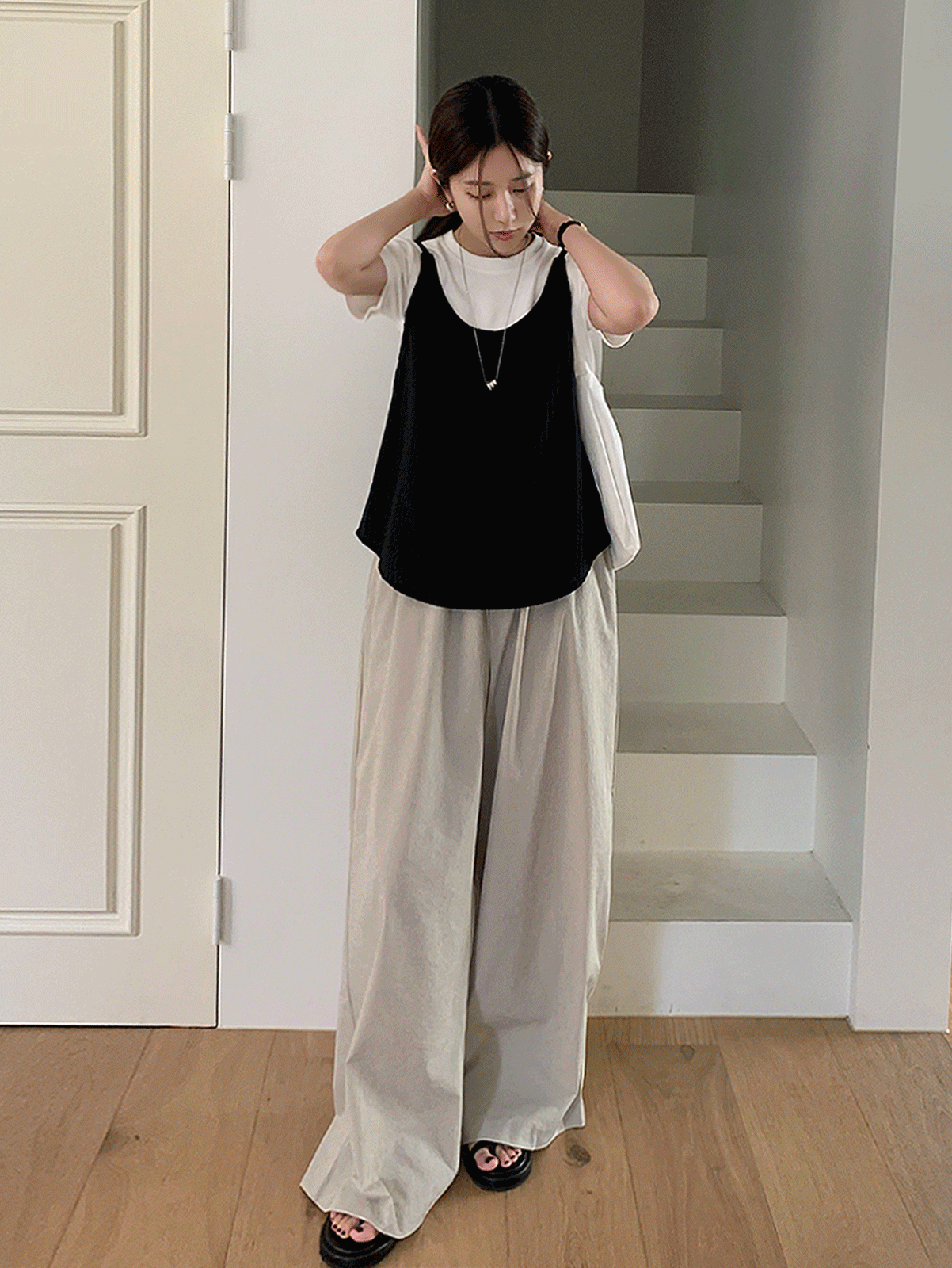 salt stripe pants (3color)
