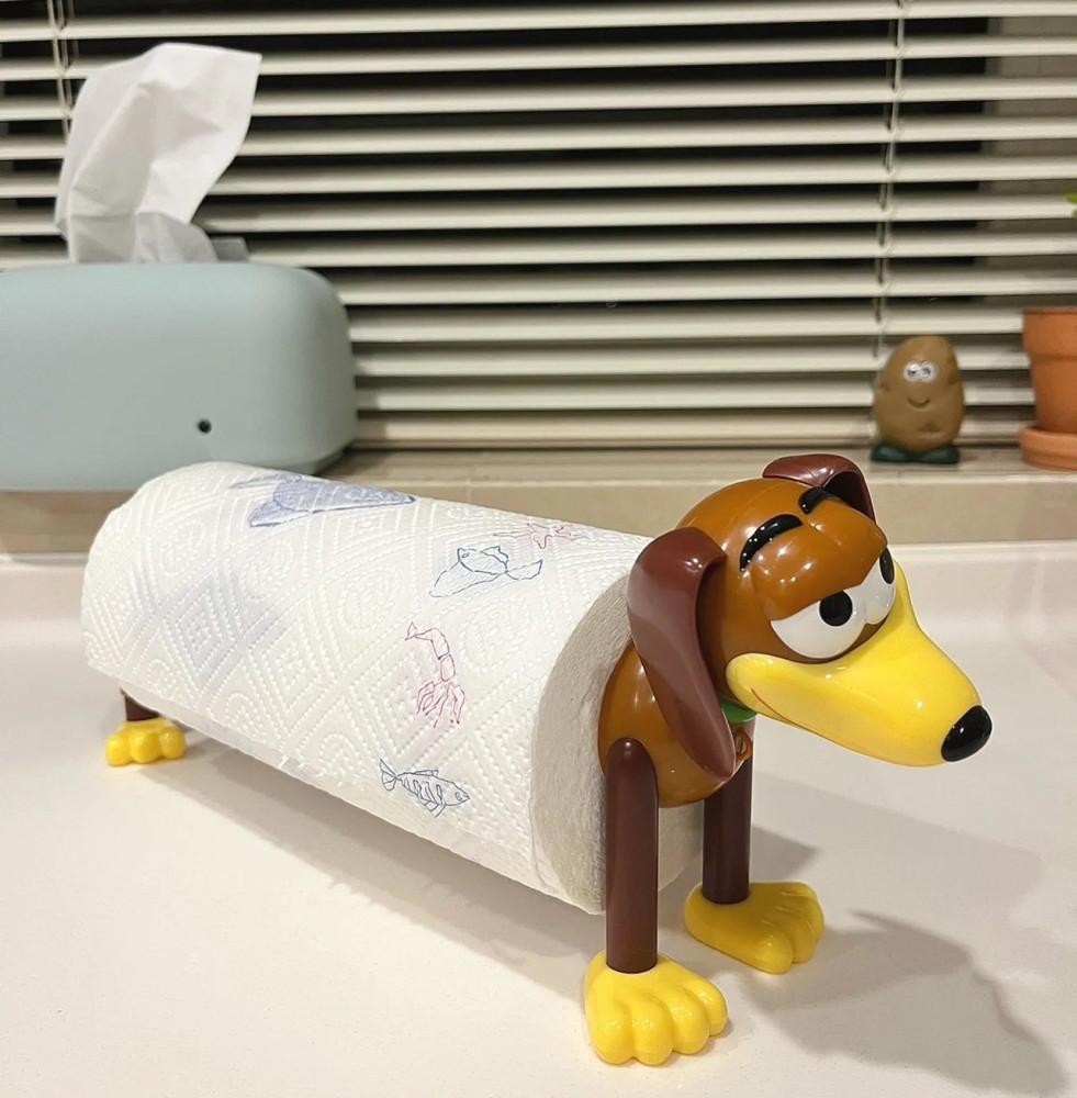 슬링키 휴지 키친타올 스프링 강아지 토이스토리