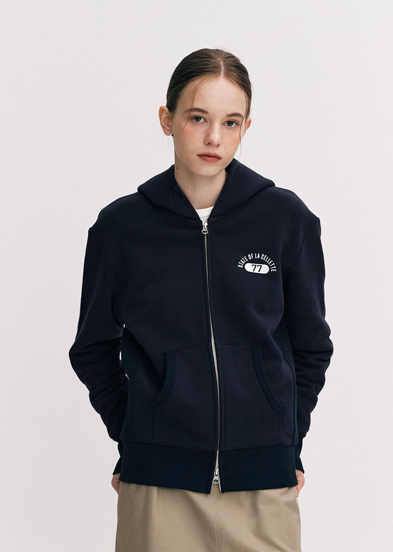 LA CELLETTE Full Zip Hoodie [Navy]