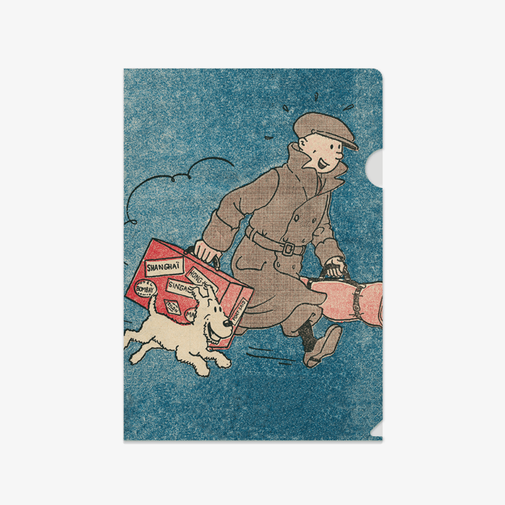 빈티지 트렌치땡땡 A4 폴더