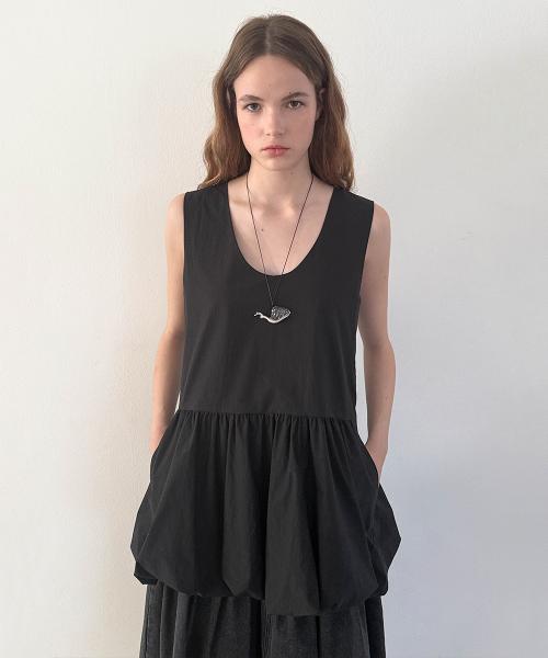 Balloon Mini Dress (Black)