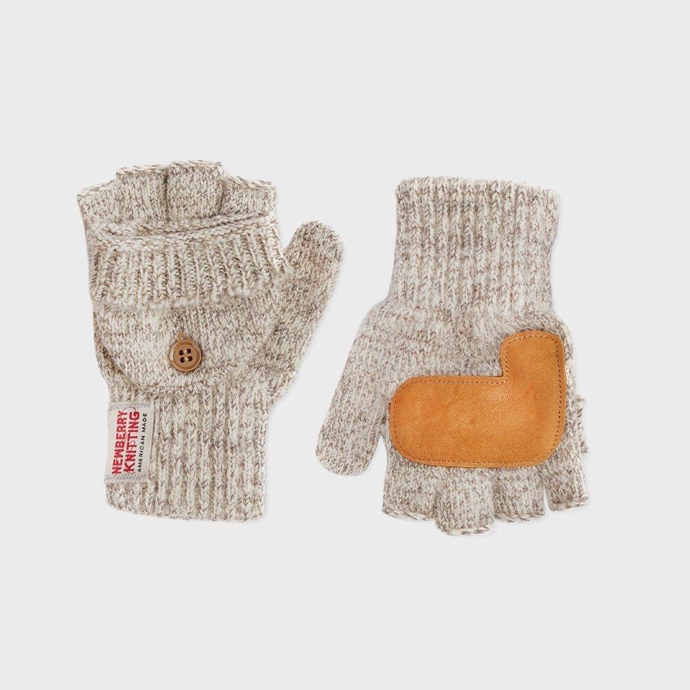 뉴베리니팅 사슴가죽 글로밋장갑 - 오트밀