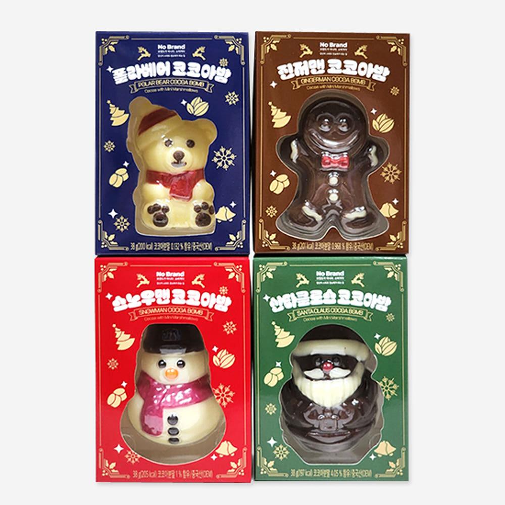 노브랜드 코코아밤 38g / 진저맨 폴라베어 산타 눈사람