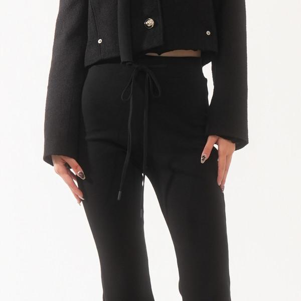 (2nd Restock)FRILL CAPRI PANTS (Black)