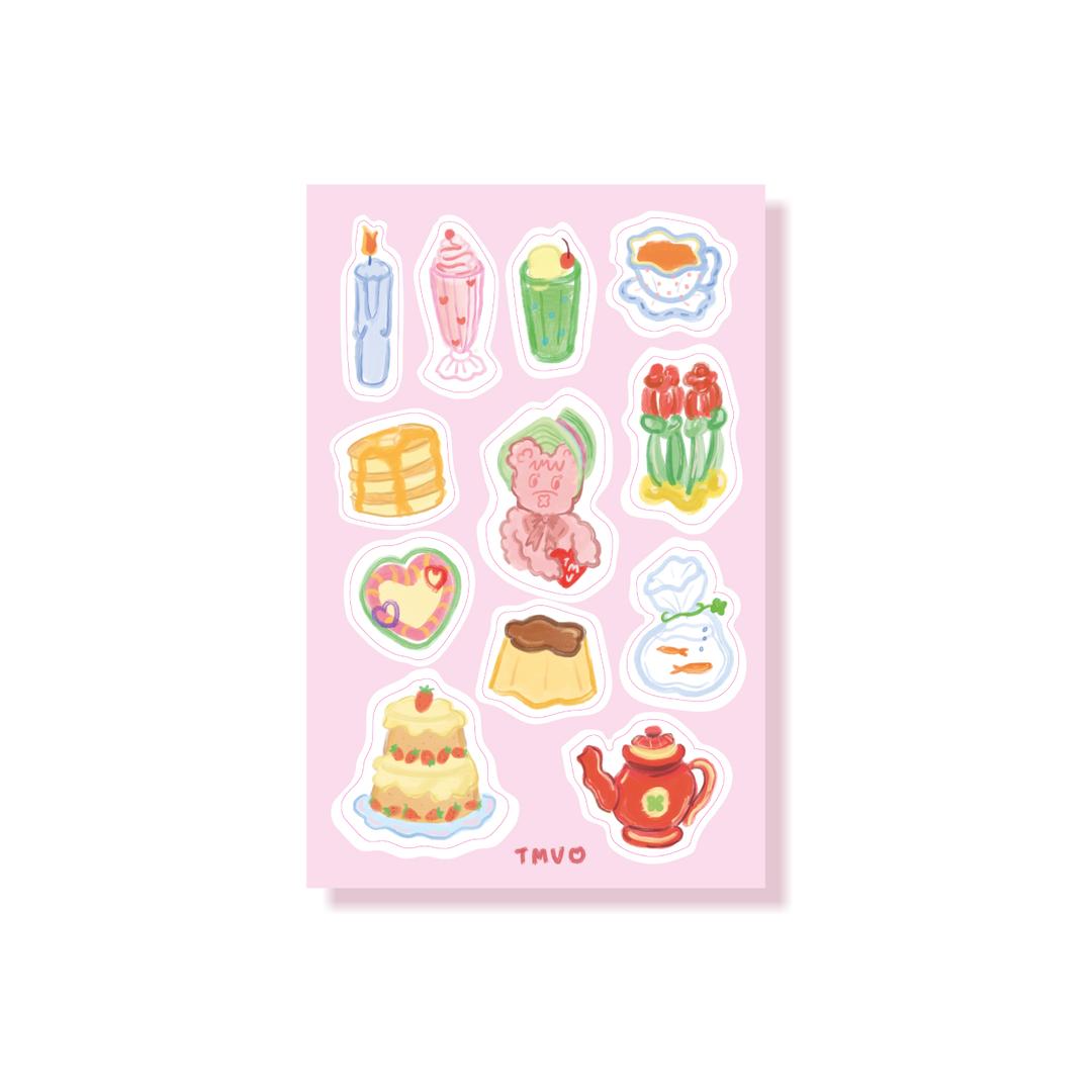 TMV painting sticker (pink)