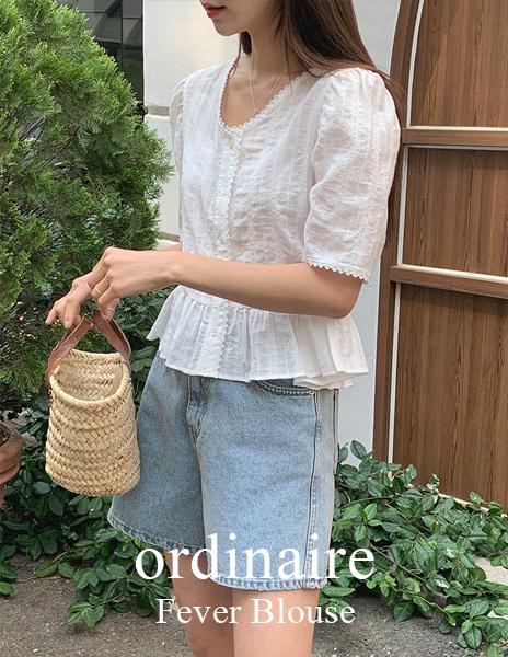 [ordinaire] 피버 블라우스 (2color)