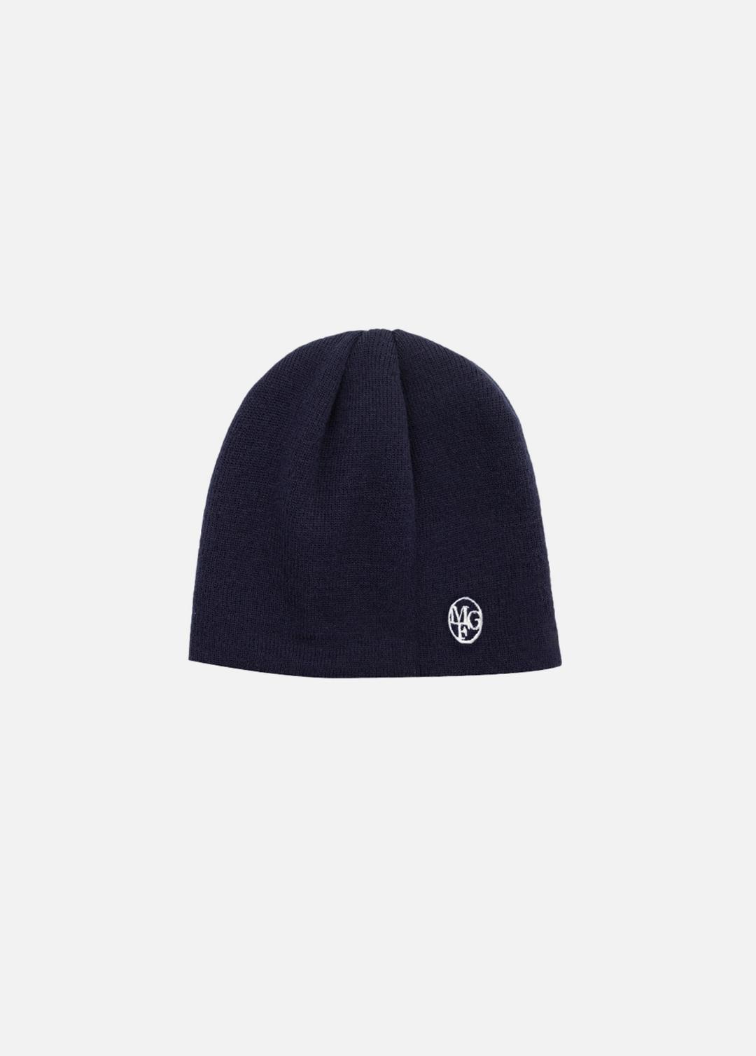 EMBROIDERY LOGO BEANIE navy