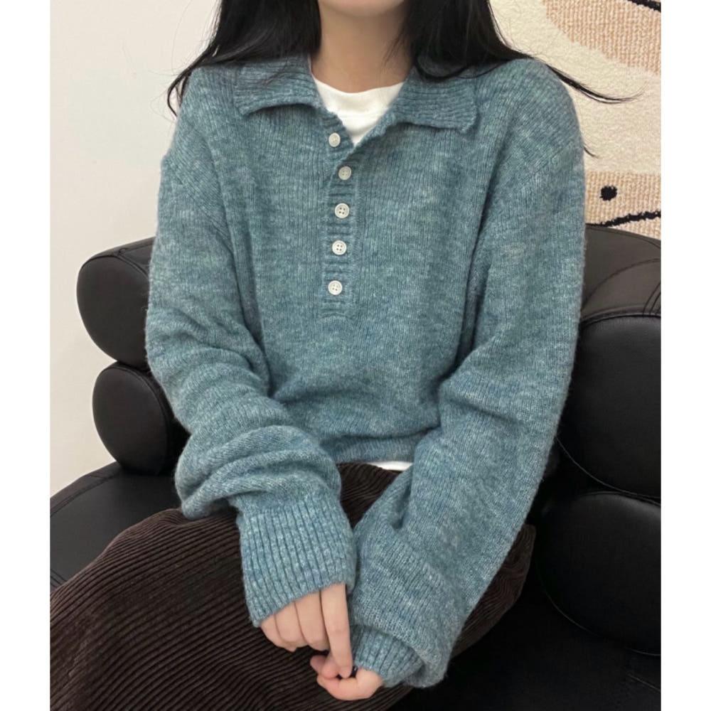 edit wool collar knit 에디트 울 카라 니트 (4color)