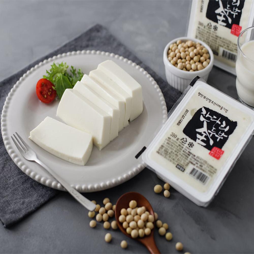 치즈처럼 말랑말랑 국산콩 두부 연두부x 서리태 청태 전두부 310g 4모