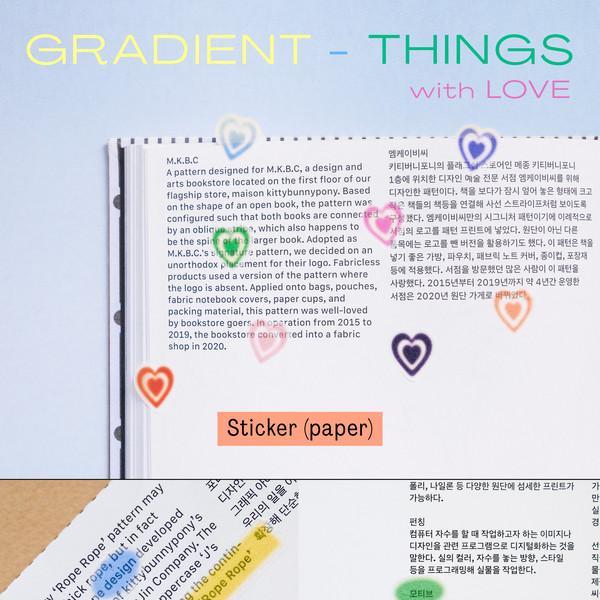 GRADIENT - THINGS with LOVE / Sticker