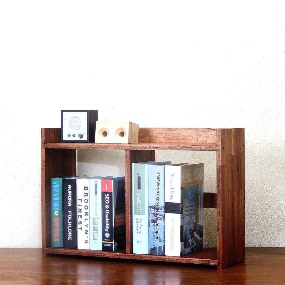 원목책꽂이 2칸 600사이즈 책상정리 사이즈변경 주문제작가능