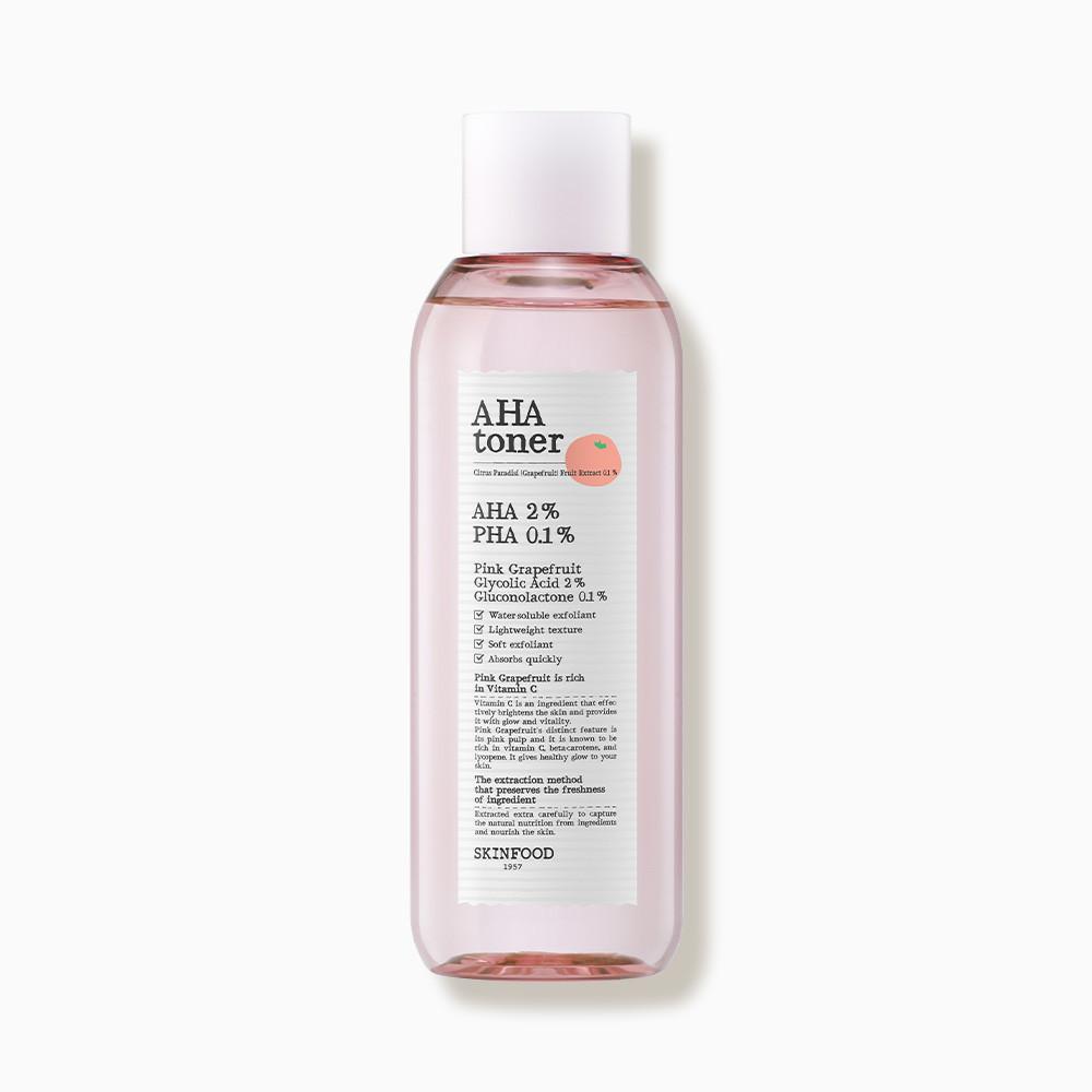 [스킨푸드][피부속각질] 핑크자몽 아하 토너 200ml_아하2%함유