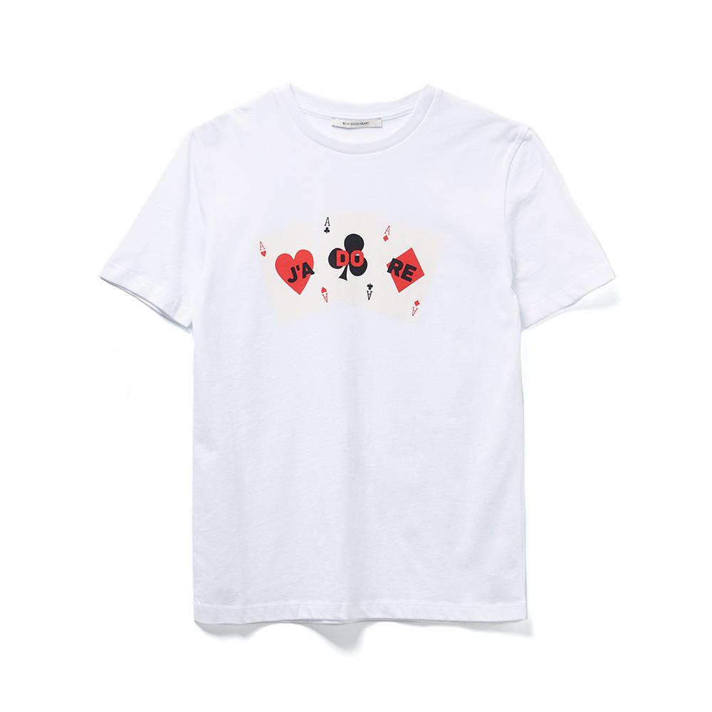 22SS 에트르세실 CECILE CARDS 티셔츠 - 화이트