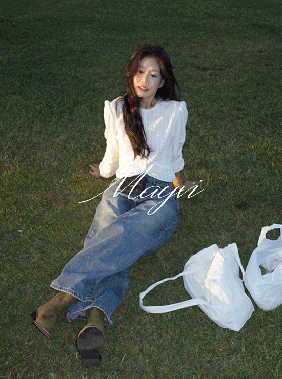 언더비 [스프링🌸/Mayvi/베스트재입고] Hague빈티지 블라우스 (2 color)