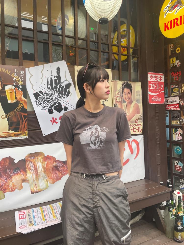 Old vintage crop t 올드 빈티지 크롭 티
