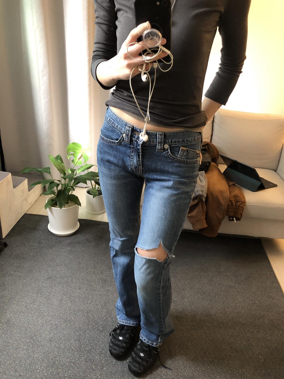 1999 슬림 일자 팬츠( 허벅지 딱붙핏/스판 없음)