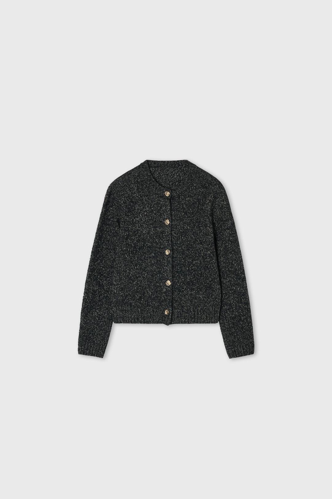 (Exclusive) Tia Tweed Cardigan Ash