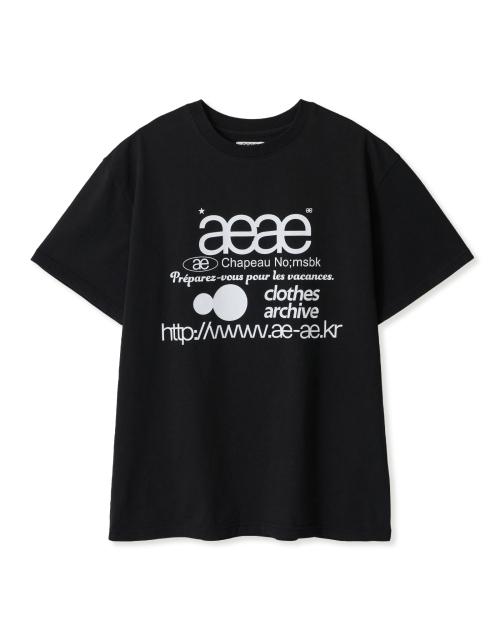 에이이에이이(AEAE)  WEB LOGO T-SHIRTS [BLACK] - 사이즈 & 후기 | 무신사