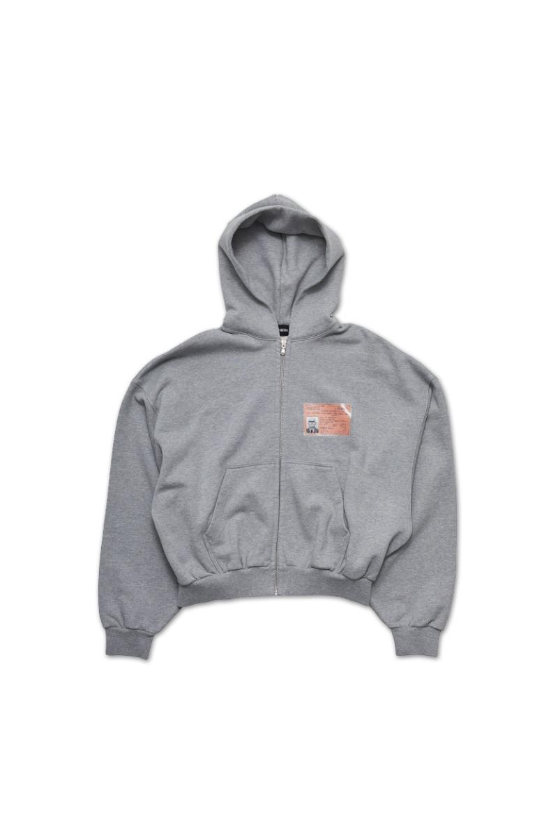 ID CARD HOODIE ZIP-UP