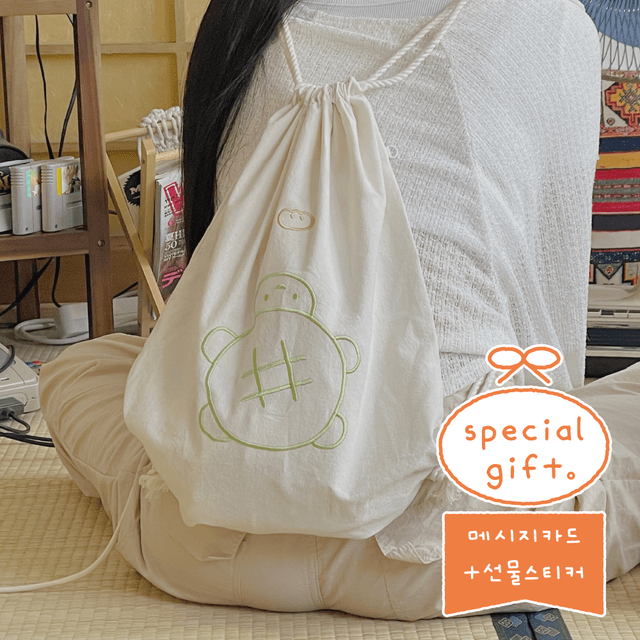 THE COLDEST MOMENT☆TCM dot gym sack SHOP - BAG - Thecoldestmoment(더콜디스트모먼트)