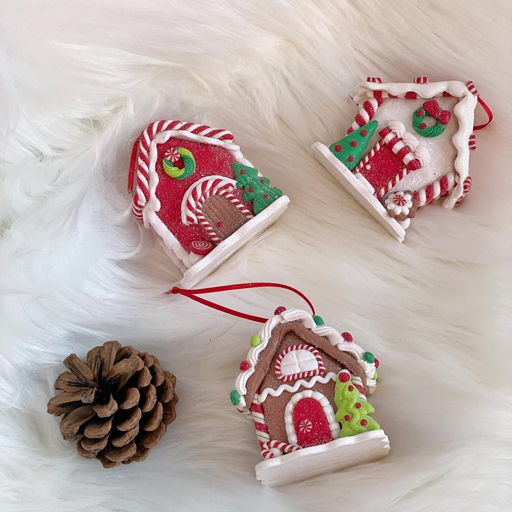 쿠키하우스 과자집 오너먼트 데코 크리스마스 트리볼 트리 세트 트리장식 인테리어소품 행잉