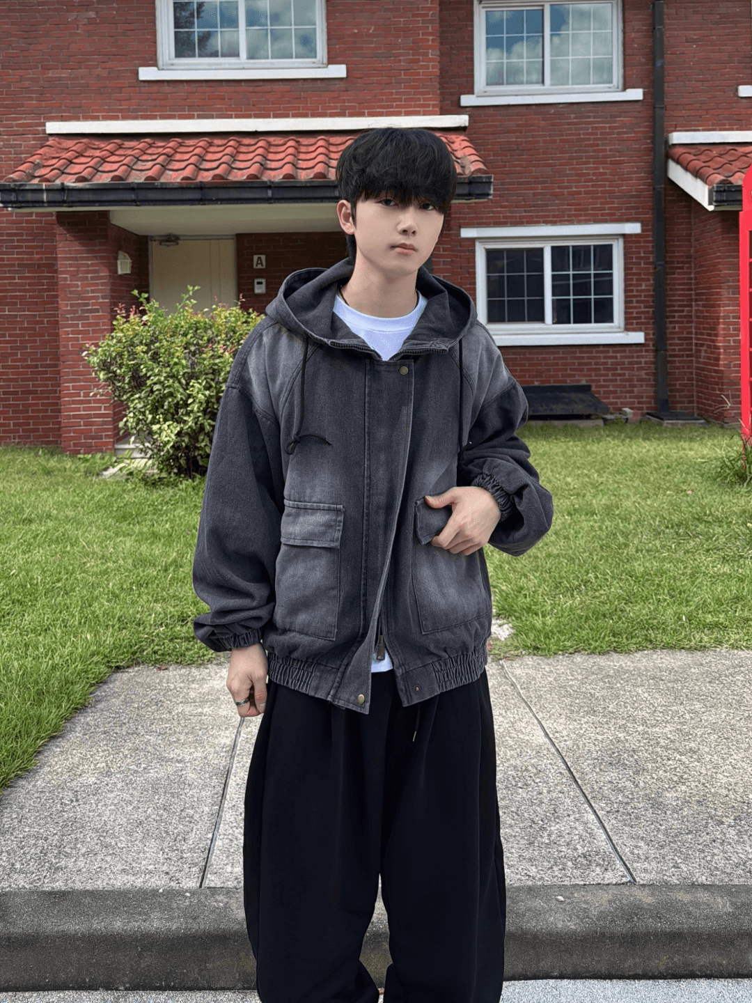 (unisex) 빈티지 박시 데님집업 2C