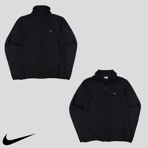 나이키 블랙 드라이핏 심플 트랙탑 집업 져지  SIZE M