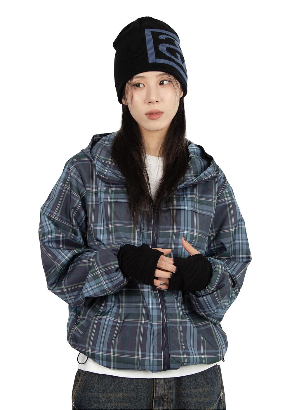 릿킴 CHECKER HOOD JUMPER